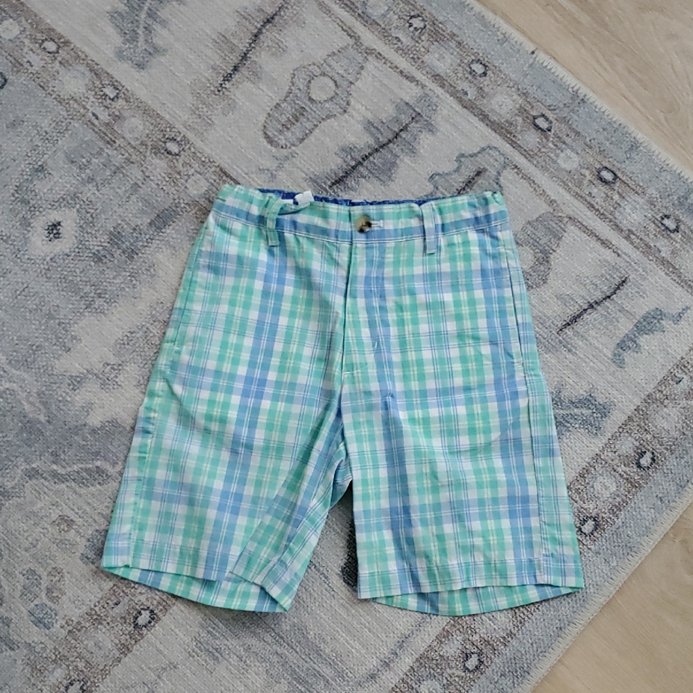 J. Bailey Boys Adjustable Waist Clearwater Plaid Pete Shorts Sz8